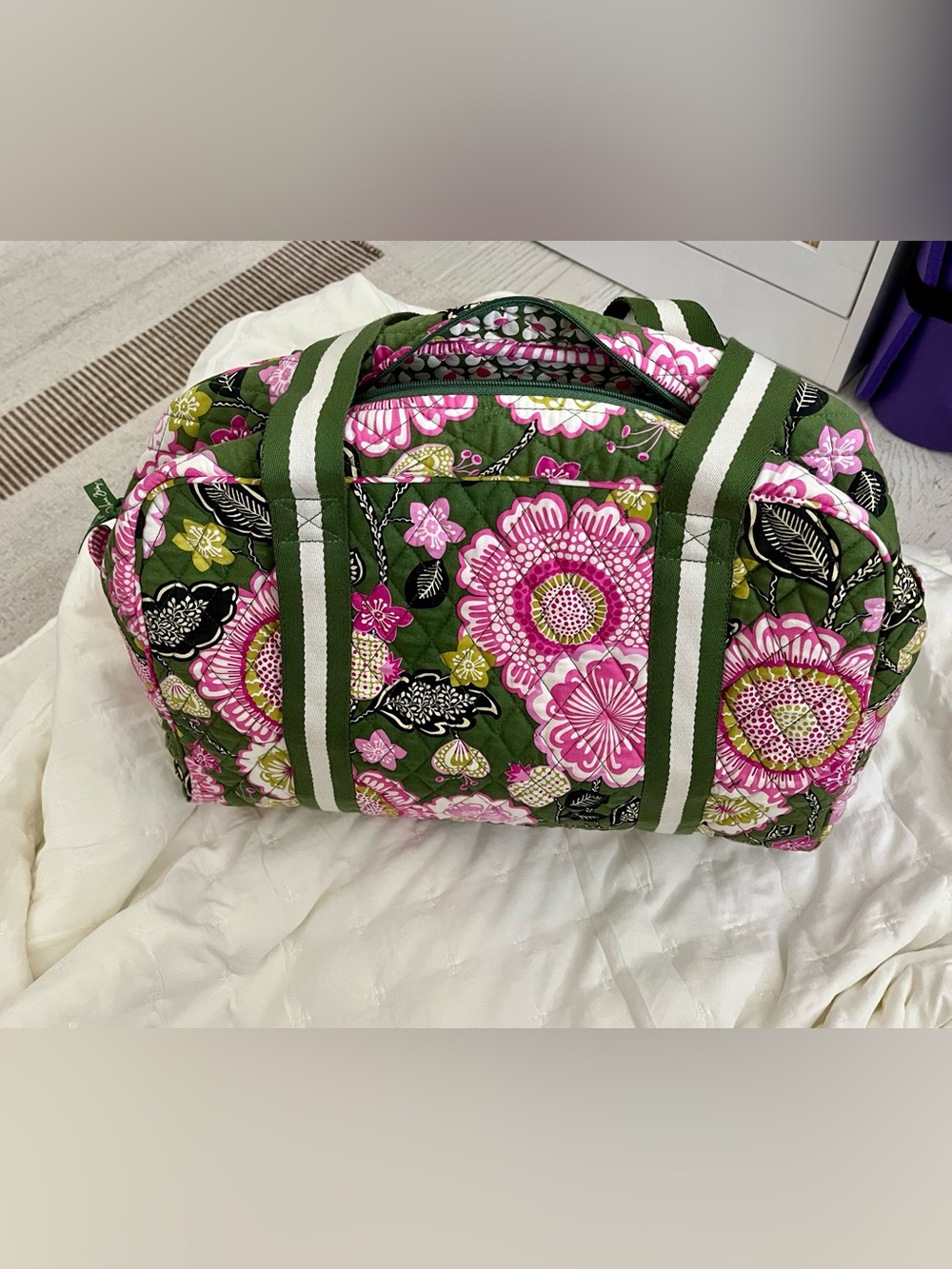 Vera Bradley Olivia Quilted Floral Duffel/Tote